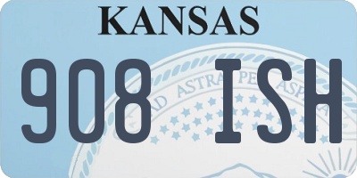 KS license plate 908ISH