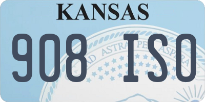 KS license plate 908ISO