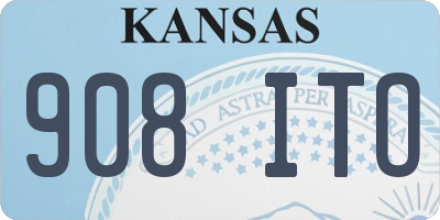 KS license plate 908ITO