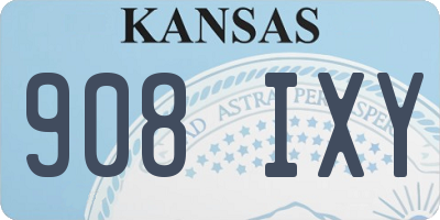 KS license plate 908IXY