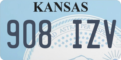 KS license plate 908IZV