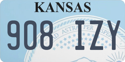 KS license plate 908IZY