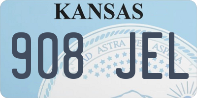 KS license plate 908JEL