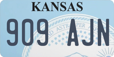 KS license plate 909AJN