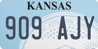 KS license plate 909AJY