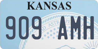KS license plate 909AMH