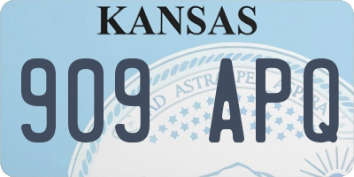 KS license plate 909APQ