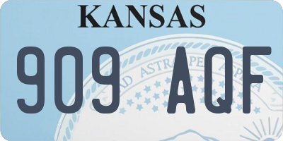 KS license plate 909AQF
