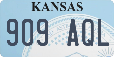 KS license plate 909AQL