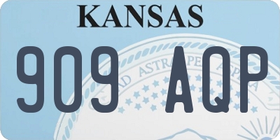 KS license plate 909AQP