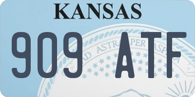 KS license plate 909ATF