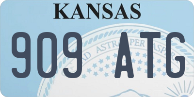 KS license plate 909ATG