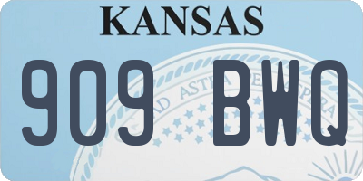 KS license plate 909BWQ