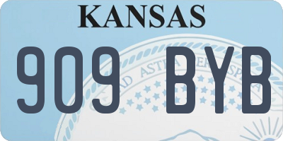 KS license plate 909BYB