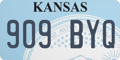 KS license plate 909BYQ