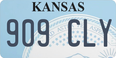 KS license plate 909CLY