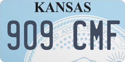 KS license plate 909CMF