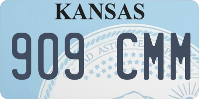 KS license plate 909CMM