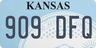 KS license plate 909DFQ