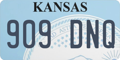 KS license plate 909DNQ