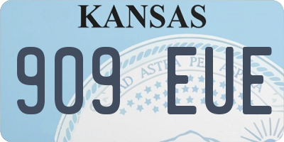KS license plate 909EUE