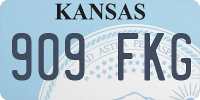 KS license plate 909FKG