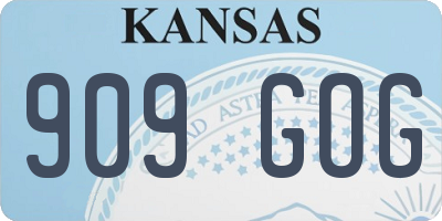 KS license plate 909GOG