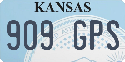 KS license plate 909GPS