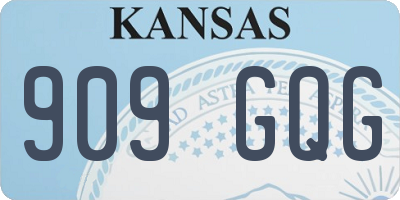 KS license plate 909GQG