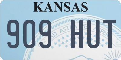 KS license plate 909HUT