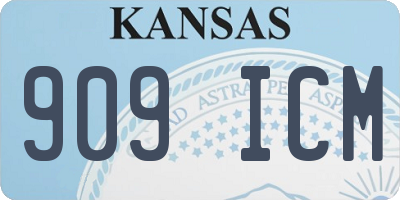 KS license plate 909ICM