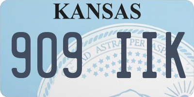 KS license plate 909IIK