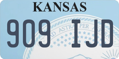 KS license plate 909IJD