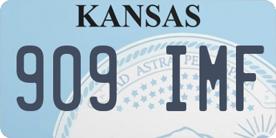 KS license plate 909IMF
