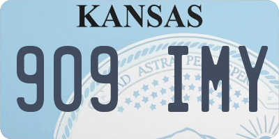 KS license plate 909IMY