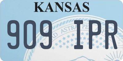KS license plate 909IPR