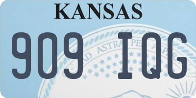KS license plate 909IQG