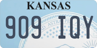 KS license plate 909IQY