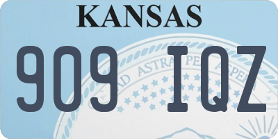 KS license plate 909IQZ