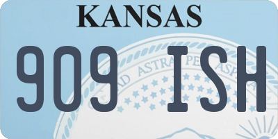 KS license plate 909ISH