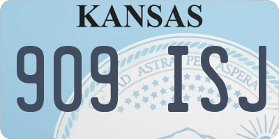 KS license plate 909ISJ
