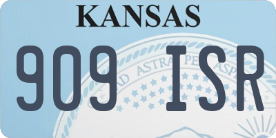 KS license plate 909ISR