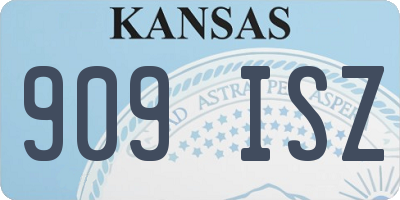 KS license plate 909ISZ