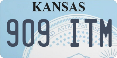 KS license plate 909ITM
