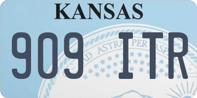 KS license plate 909ITR