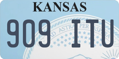 KS license plate 909ITU
