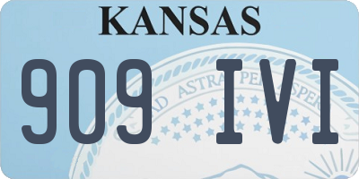 KS license plate 909IVI