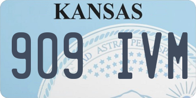 KS license plate 909IVM