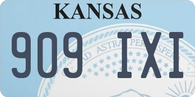 KS license plate 909IXI