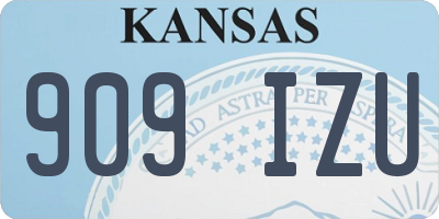 KS license plate 909IZU